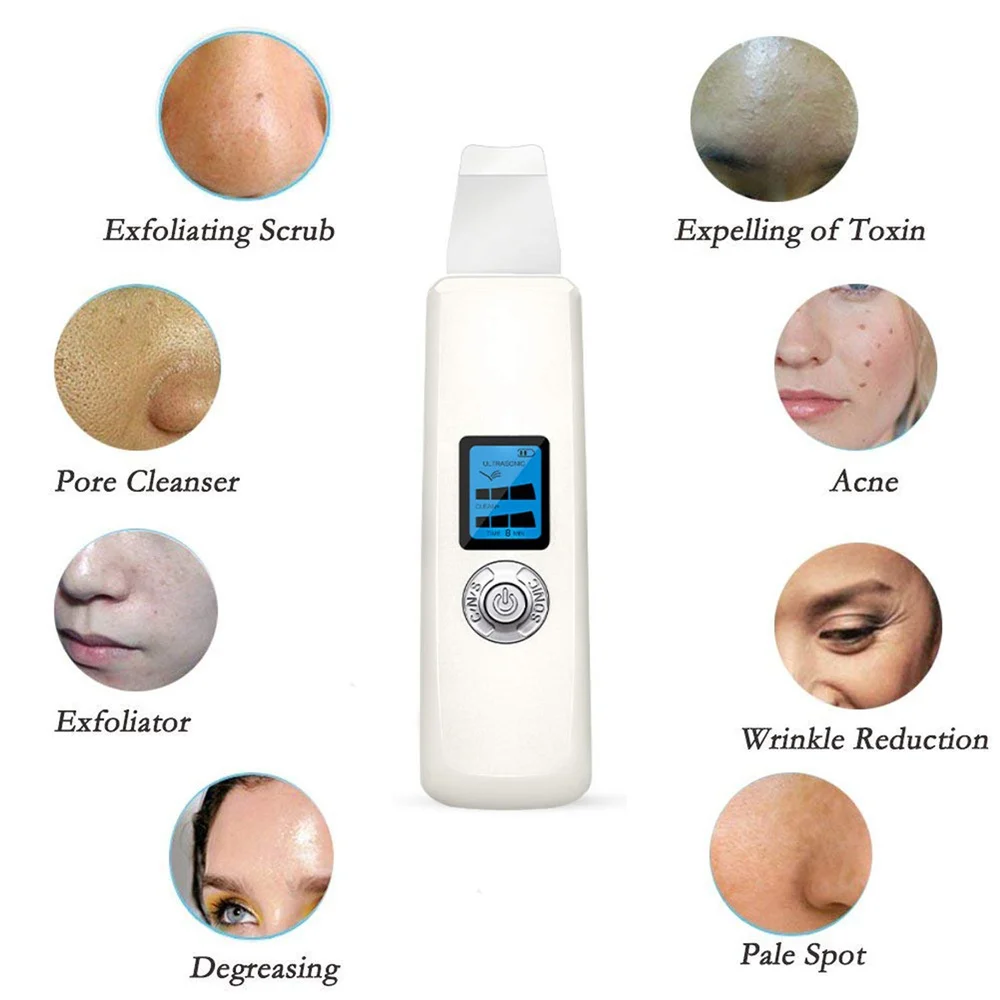 Ультразвуковой скребок для кожи экстрактор пилинга устройство глубокой очистки