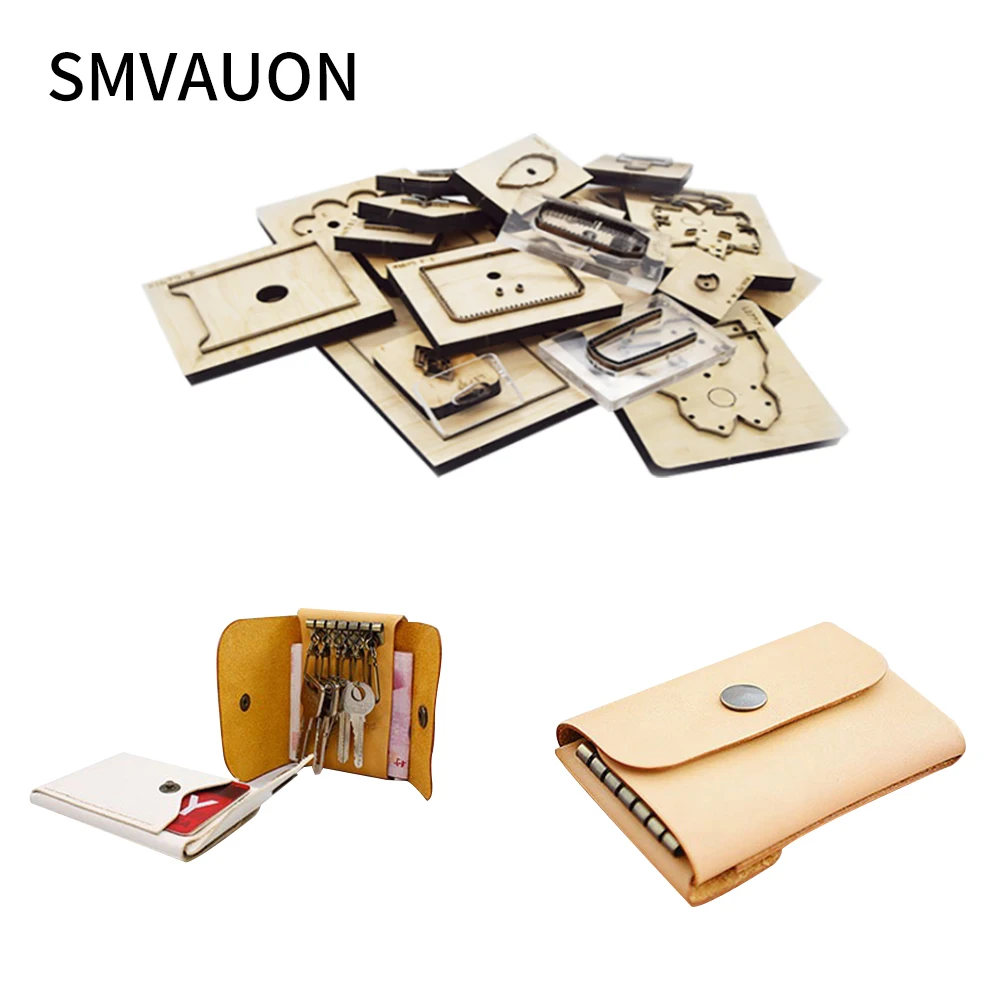 

Wooden Die Cutting Diy 2020 Clasp type Multi function key bag wallet Dies Fille Scrapbooking Suitable For Die-cutting Machines