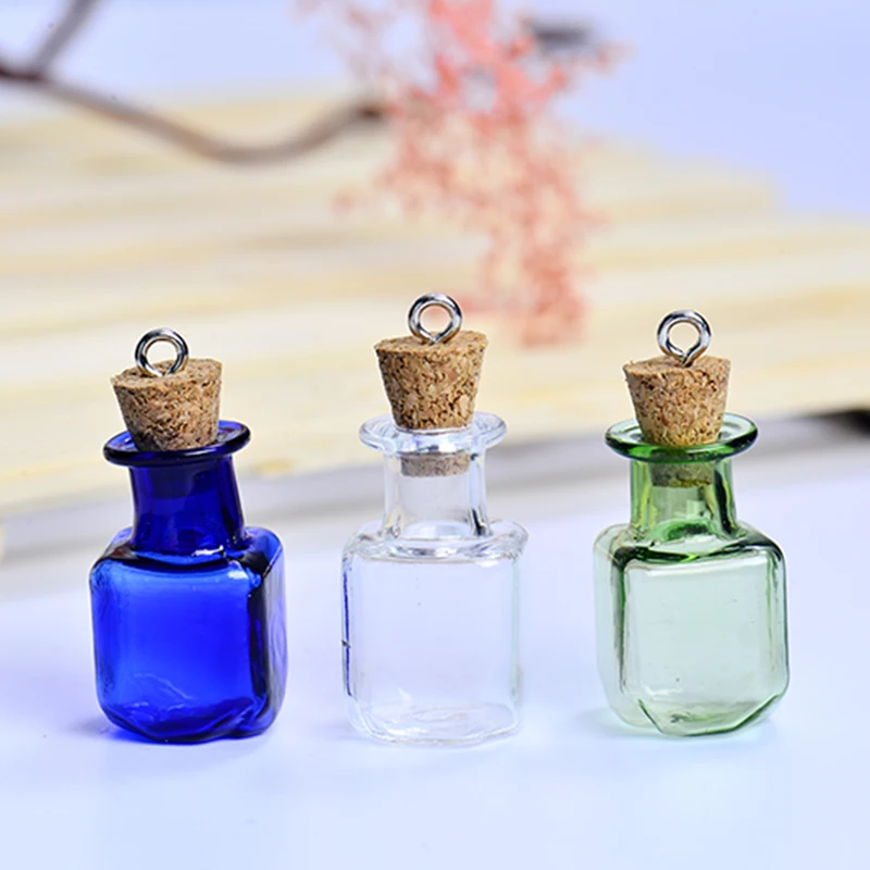 Квадратные флаконы для сообщений ручной работы пробковая пробка горячая