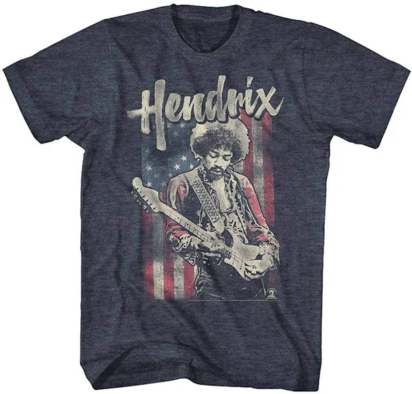 

Jimi Hendrix-мужская футболка с флагом Hendrix