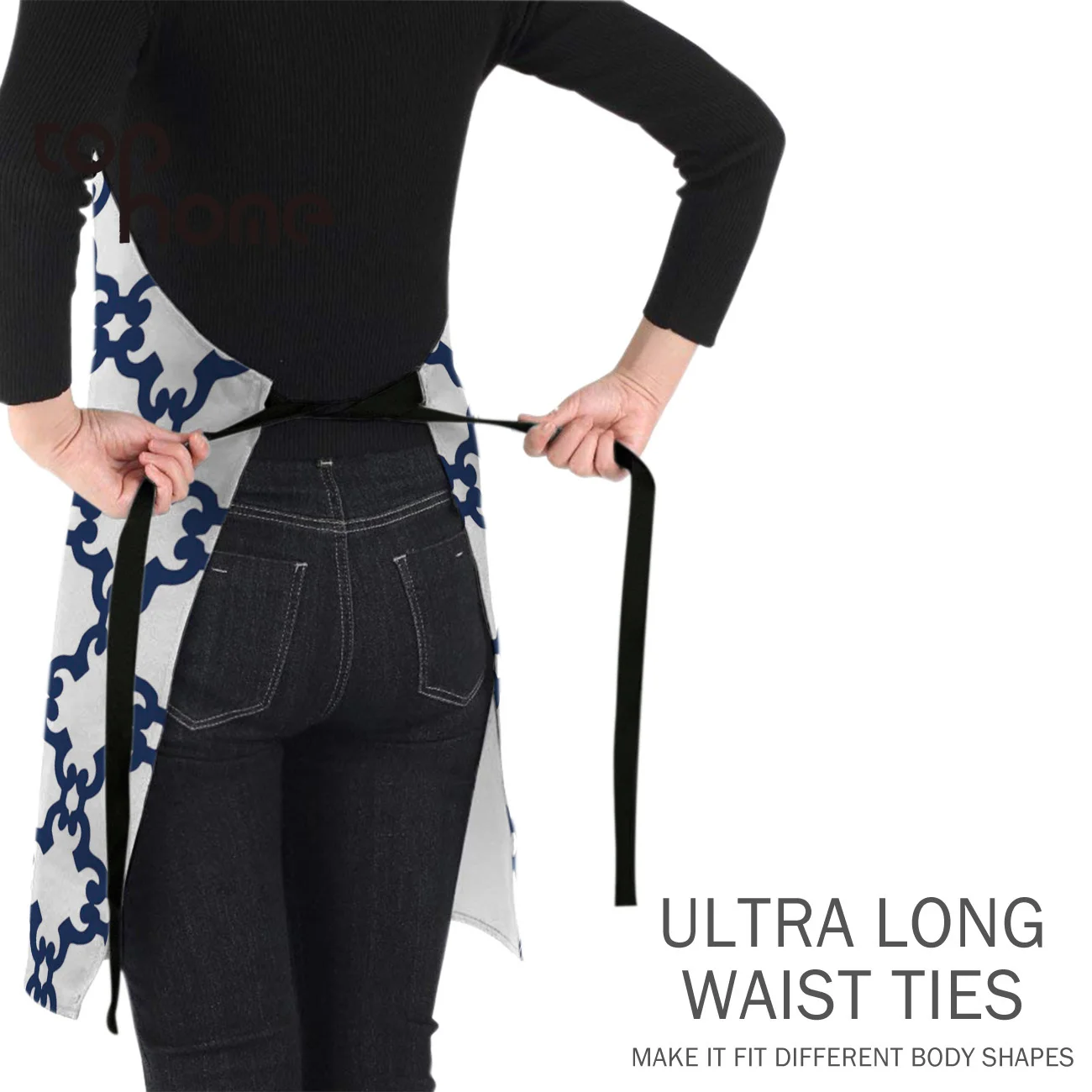 Tophome Кухонный Фартук геометрический абстрактный дизайн синий прочная простота