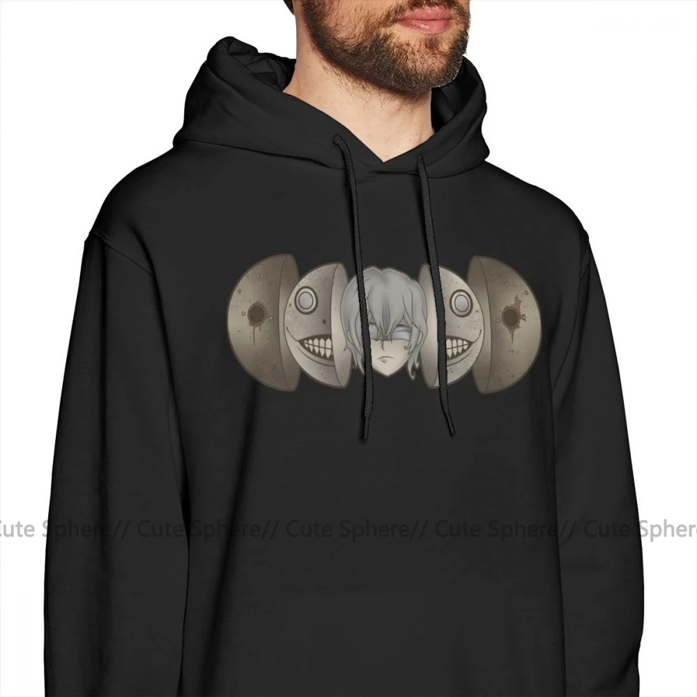 Мужская толстовка с капюшоном Nier Emil S Матрешка хлопковый пуловер фиолетового