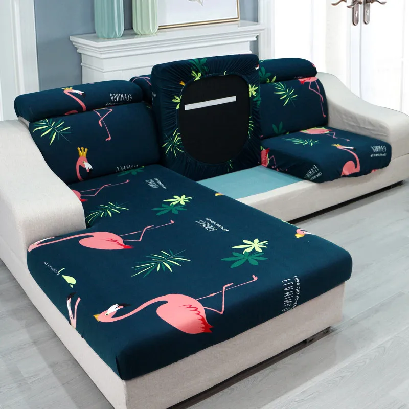 

Floral Printed Sofa Seat Cushion Cover Sofa Covers for Living Room Funiture Protector Elastic Removable Armchair Slipcover