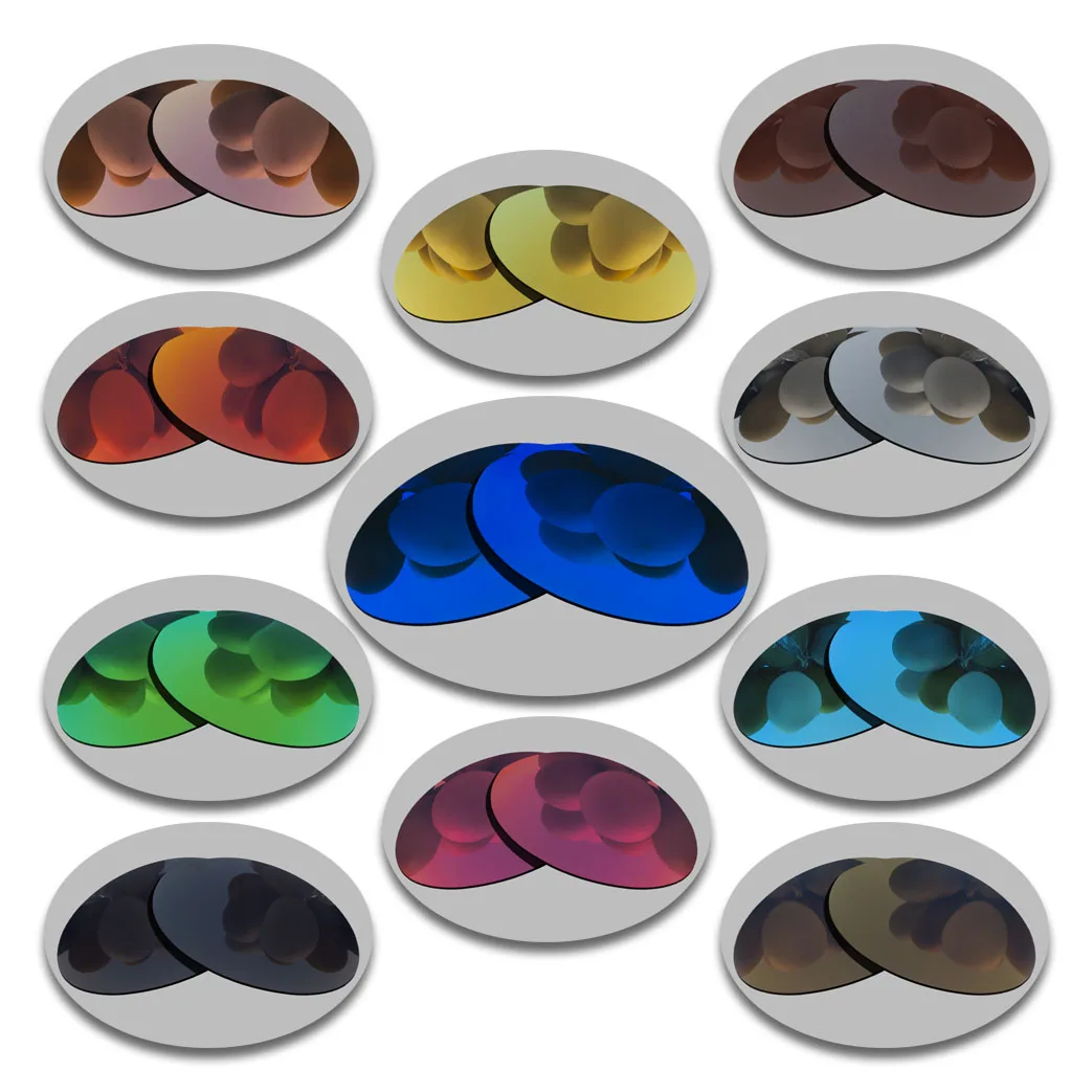 Оранжево-красные зеркальные поляризованные Сменные линзы для очков Romeo 1 оправа