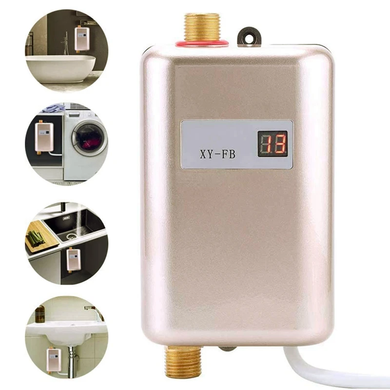 3800 Вт мини электрический водонагреватель мгновенный Электрический душ 3 секунды