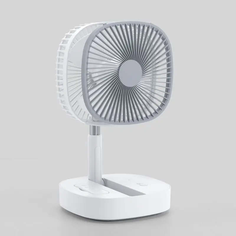 

8000mAh Folding Telescopic Floor Desk Fan Remote Control Timing Air Cooler 4 Speed USB Rechargeable Fan for Home Outdoor Camping