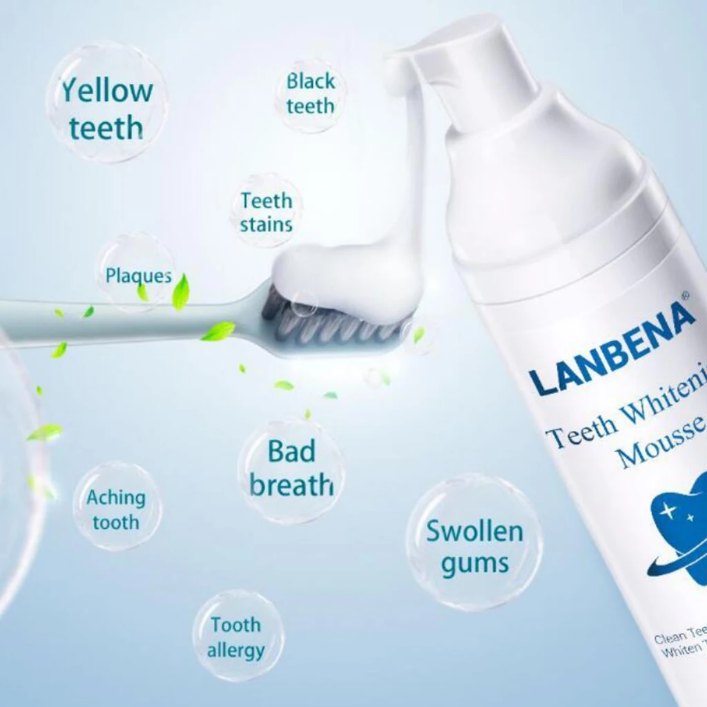 

Daily Teeth Whitening Whiten Foam for Home Use Maintain a Brighter