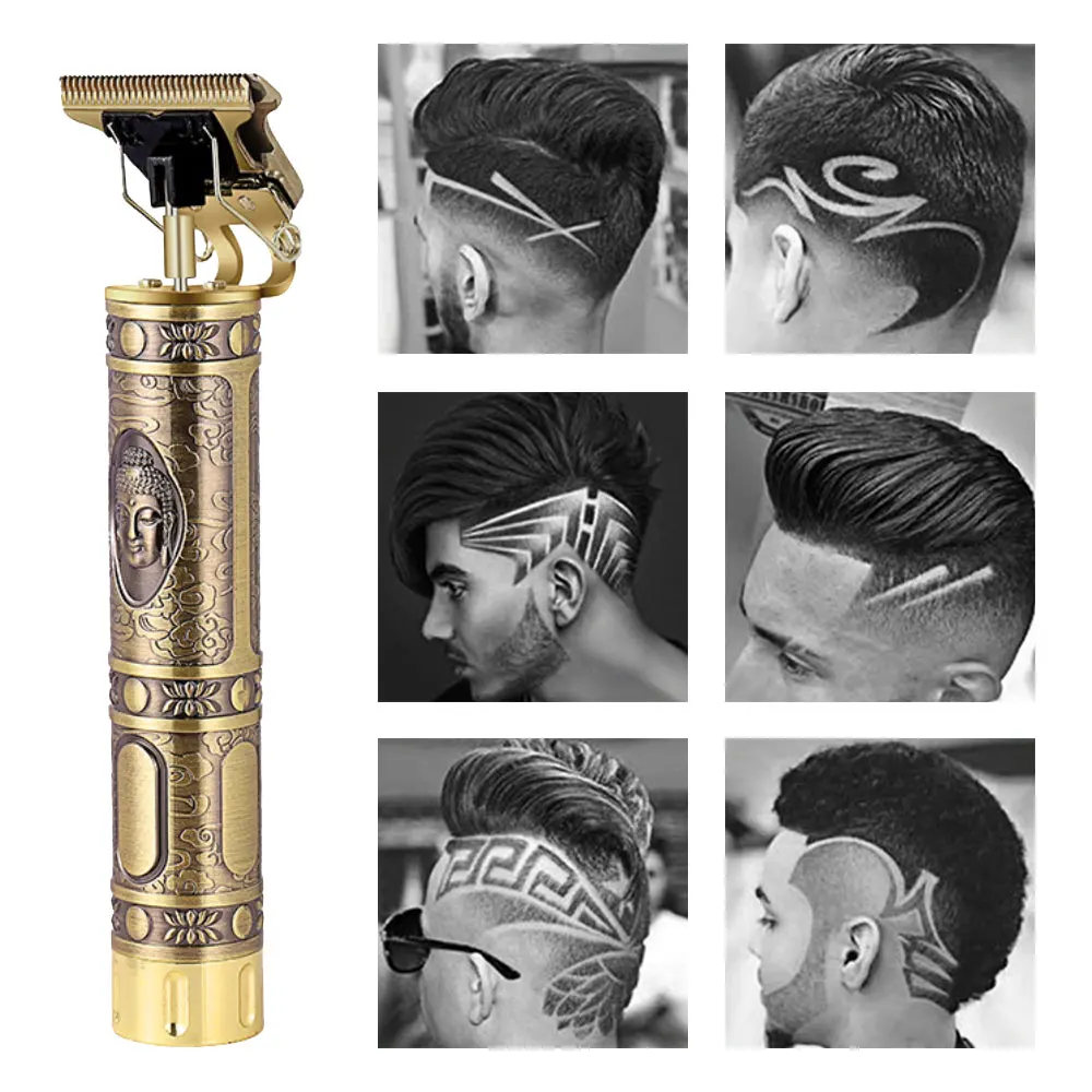 

Профессиональная машинка для стрижки волос, Мужская машинка для стрижки волос, электрический перезаряжаемый триммер для бороды