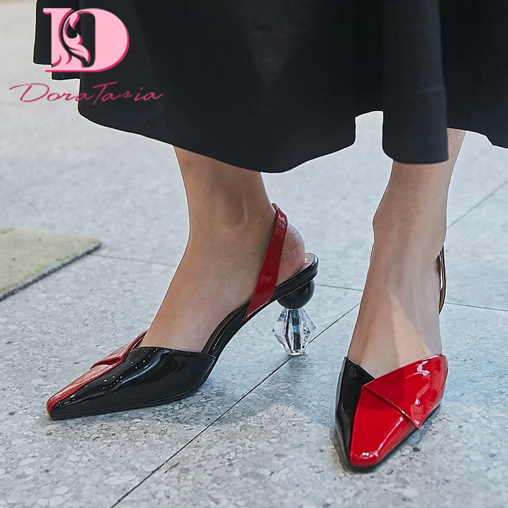 

Босоножки женские DoraTasia, из натуральной кожи, с острым носком, с ремешком сзади