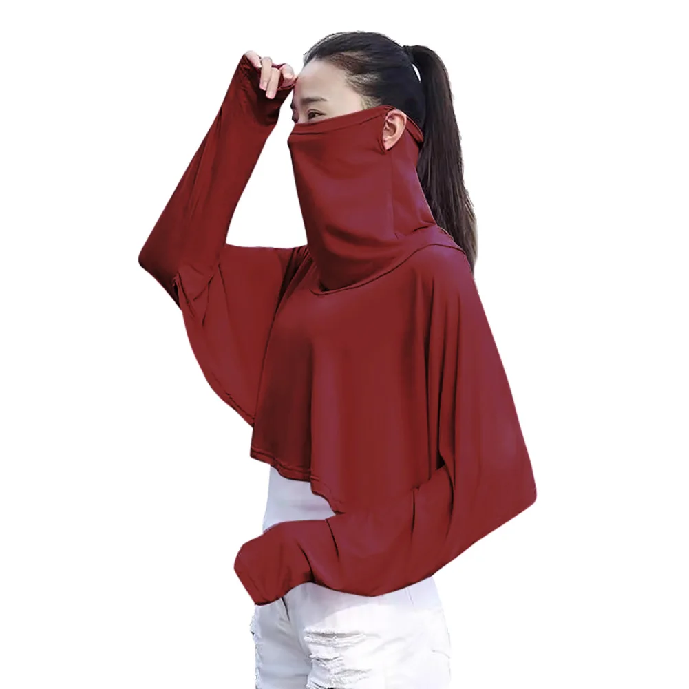 

Outdoor Travel Driving Long Sleeve Face Neck Cover Mask Scarf Sun-proof Top Breathable