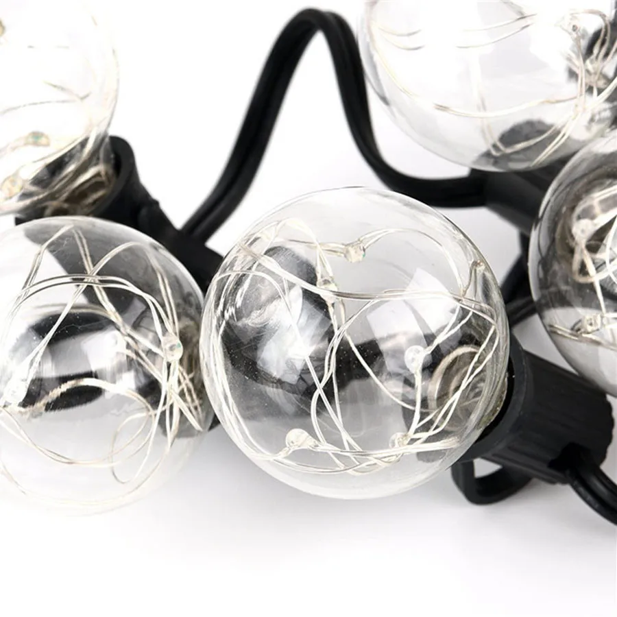 

Outdoor 7.5M 25PCS G40 Globe String Lights Copper Wire Christmas Fairy String Light For Backyard Patio Party Bistro Decor