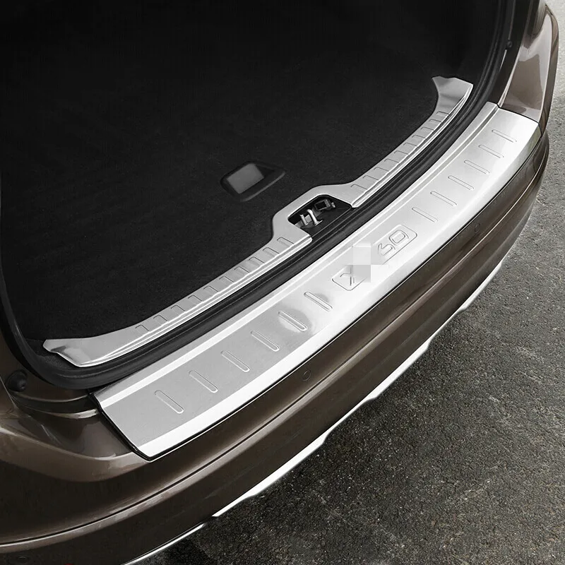 Автомобильный Стайлинг из нержавеющей стали внутренний + внешний Задний бампер