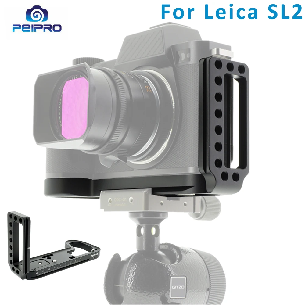 

PEIPRO Quick Release L-plate For Leica SL2 Camera Accessories L shape bracket plate baseplate vertical holder grip for LEICA SL2