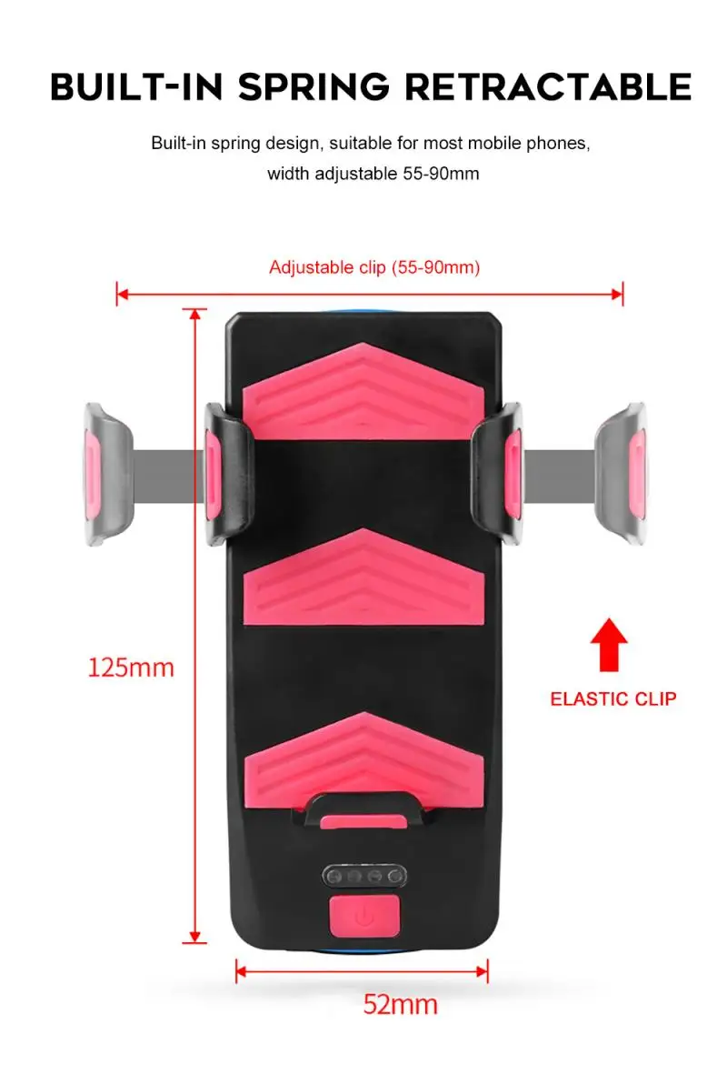 

Bicycle Front Headlight Phone Holder New 4-in-1 Bike Accessories Multi-function Three-lamp Bead Cycling Mtb Bike Light