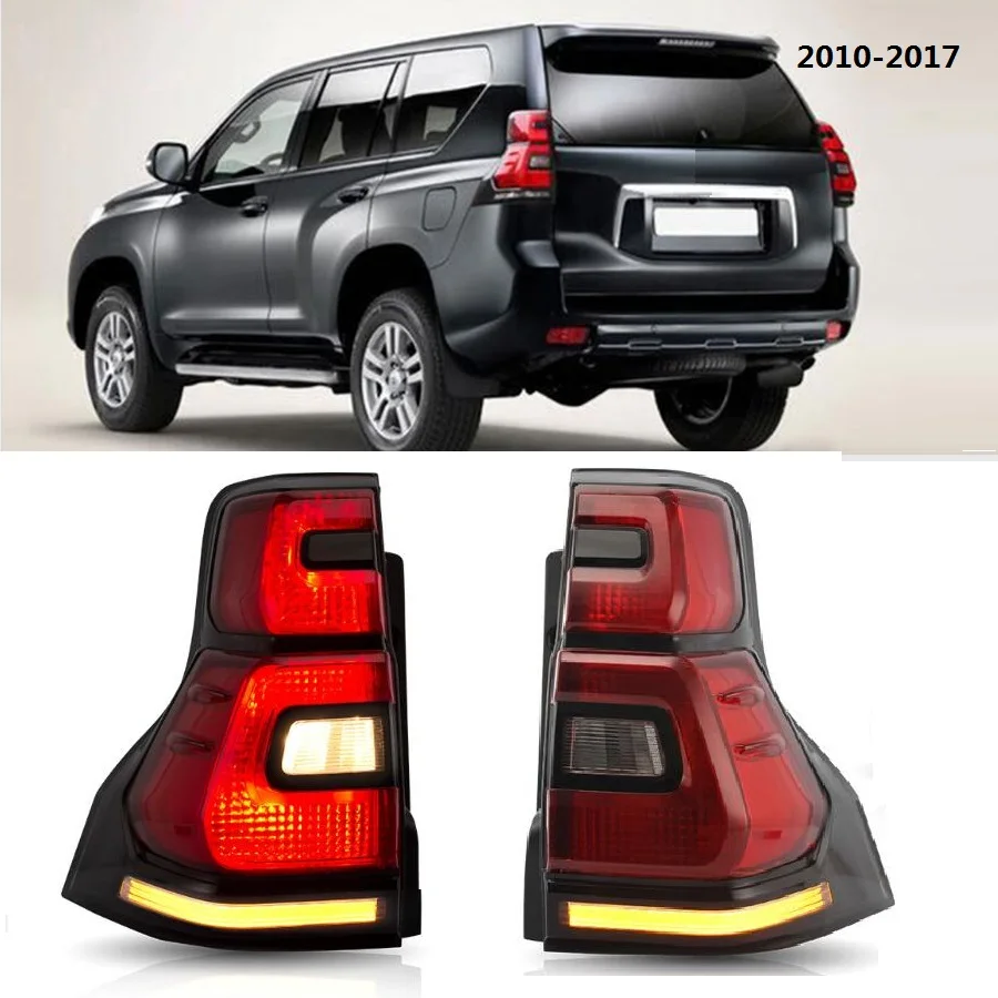 

Автомобильные задние фонари, подходят для Prado FJ150 2010 2011 2012 2013 2014 2015-2017, светодиодные задние тормозные сигналы заднего хода и поворота, задние фонари