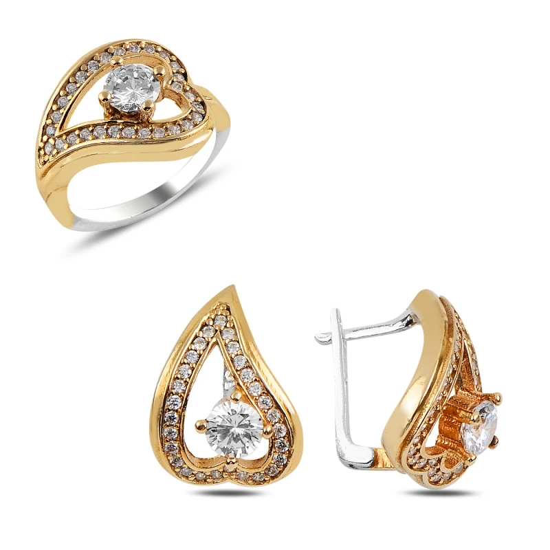 

Silverlina Silver Zircon Stone Authentic Set