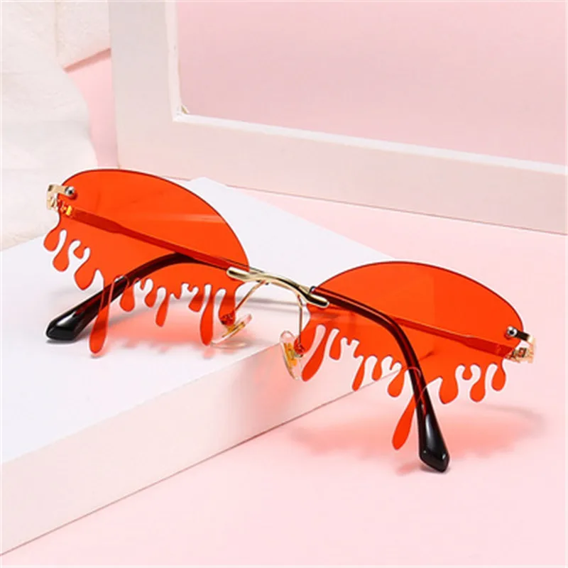 

Zilead Vintage Frameless Sunglasses Retro Cloud Punk Sunglasses Frameless Punk Sunglasses Ladies Sunglasses Colorful Sunglasses