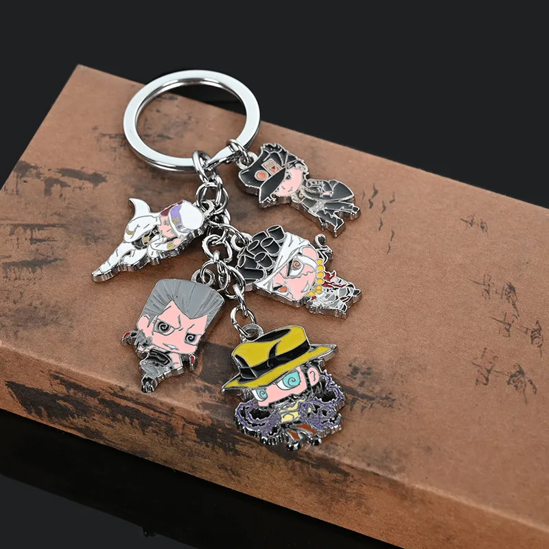 Брелок для ключей фигурка Джоджо бизера из цинкового сплава | Украшения и