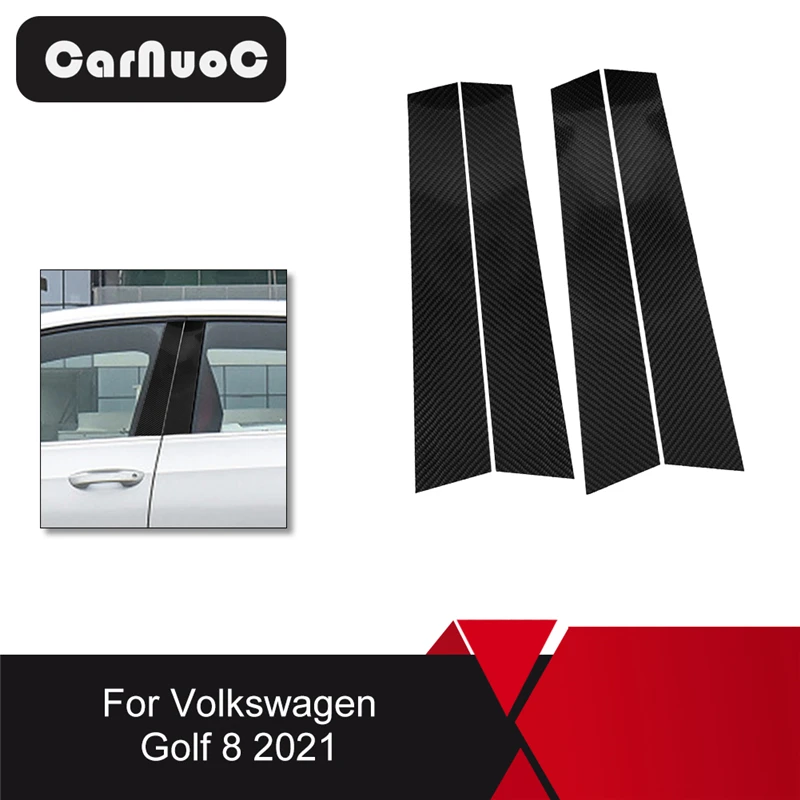 

4 шт., декоративные наклейки из углеродного волокна для Volkswagen VW Golf 8 MK8 GTI 2021