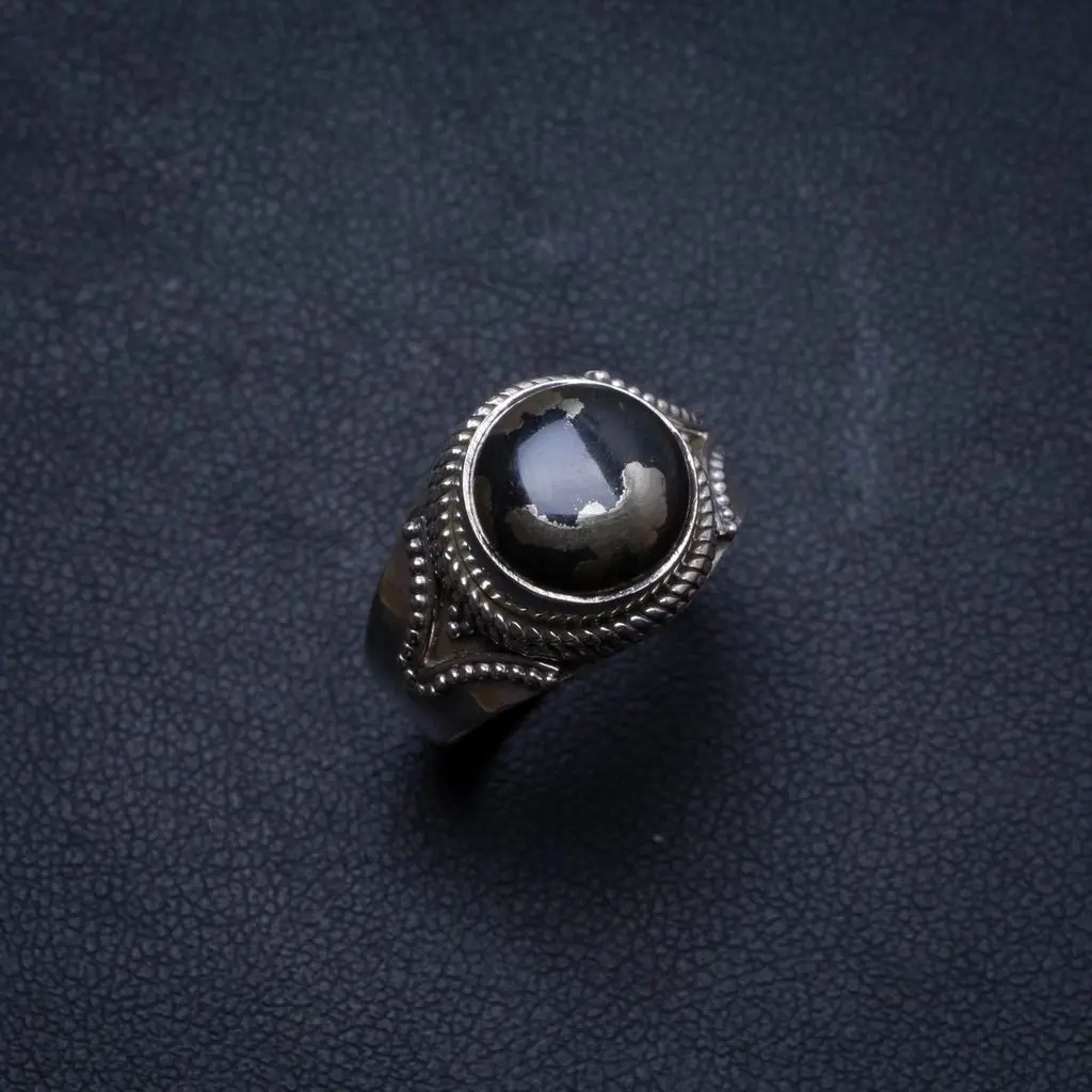 Натуральный Апач золотой камень ручной работы уникальный 925 пробы Серебряное