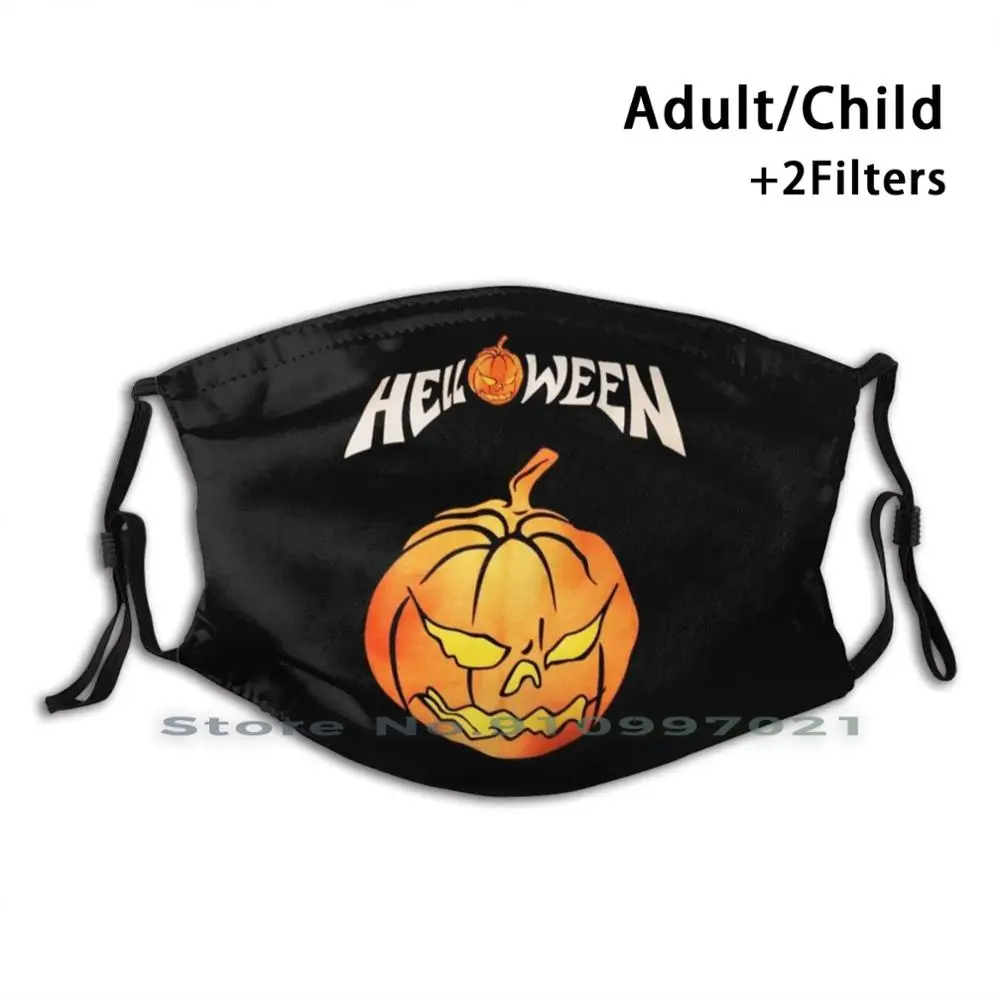 Популярная многоразовая моющаяся модная маска для лица Labuuu Helloween Band Music International Tour