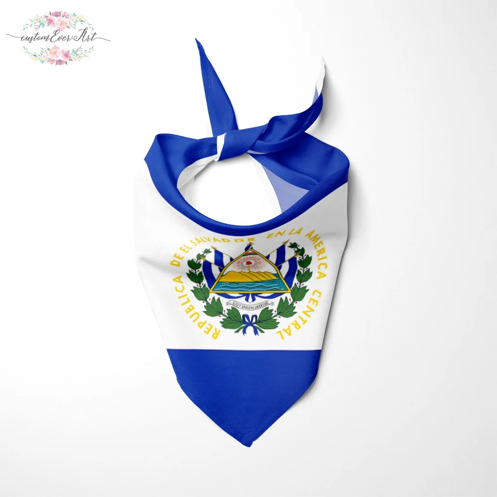 Эль Сальвадор Флаг Бандана собаки кошки бандана для животных Pet аксессуар ручной