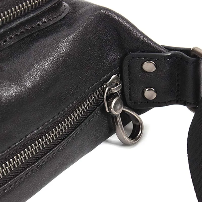 

AETOO New vegetable tanned leather men's shoulder bag head layer leather crossbody bag men's horizontal leather men's bag casual