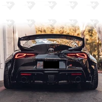 for toyota supra a90 2019 2020 high quality carbon fiber rear roof spoiler wing trunk lip boot cover car styling