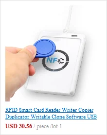 NFC ACR122U RFID считыватель смарт-карт Писатель Копир Дубликатор записываемый клон программное обеспечение USB S50 13,56 МГц ISO/IEC18092+ 5 шт M1 карты