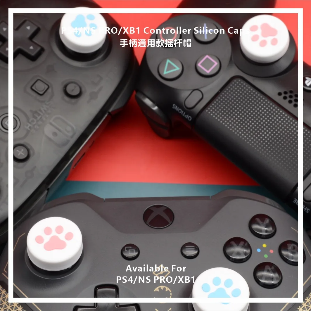 Силиконовые накладки на кнопки для джойстика 4 шт./лот PS3/PS4/PS5/Xbox One/N-Switch Pro - купить