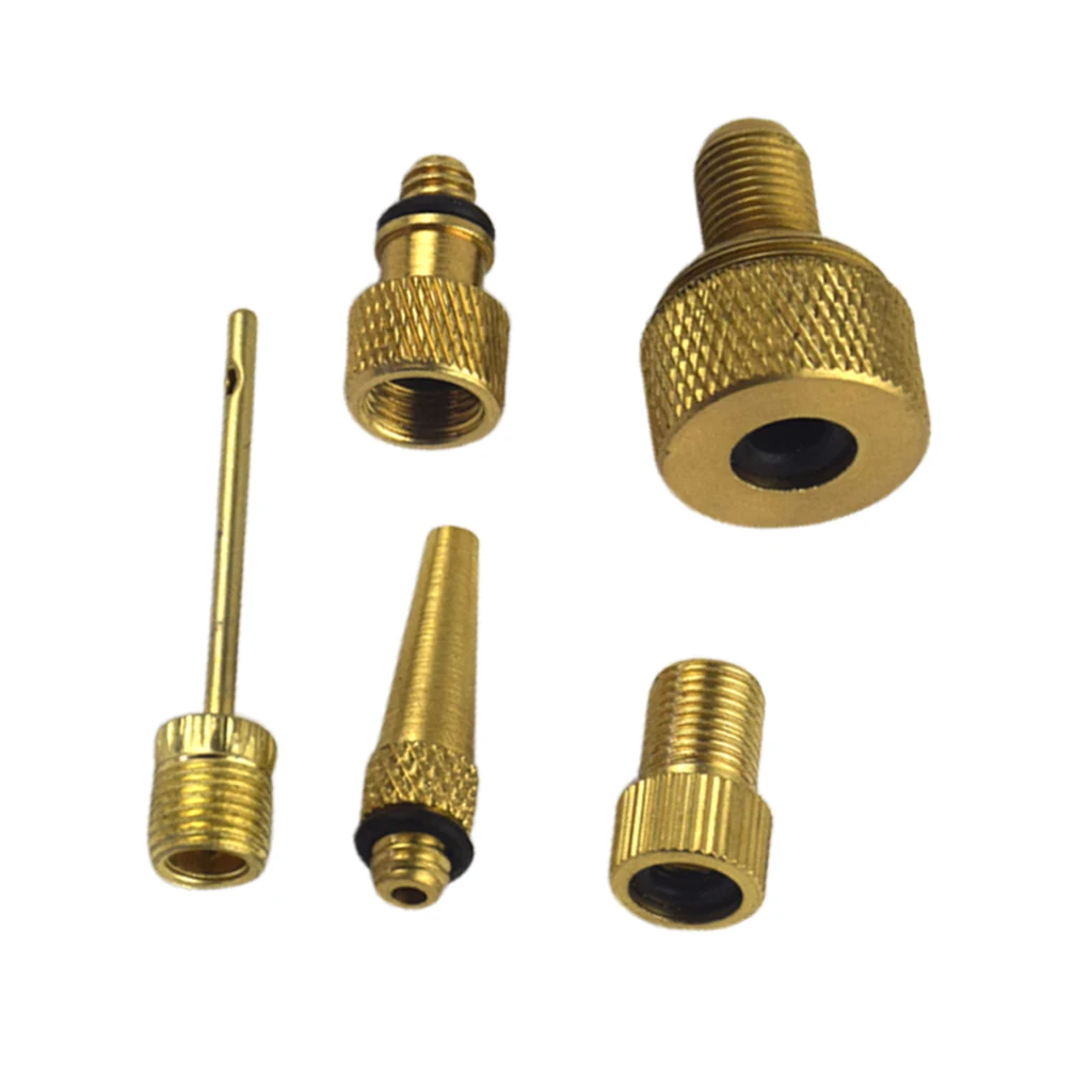 

5x Bike Pump Adapter Woods Converter Valve Inflation Fittings
