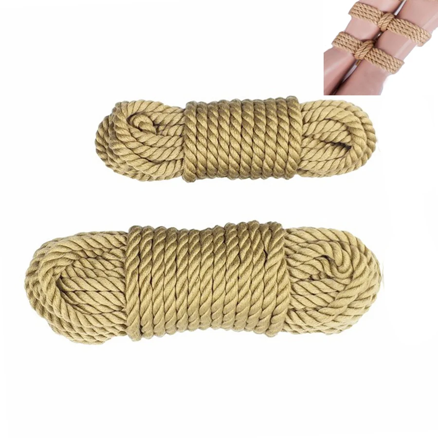 Веревка для бондажа 10 м 5 веревка из конопли шибари ремешок ремня секс игрушки пар