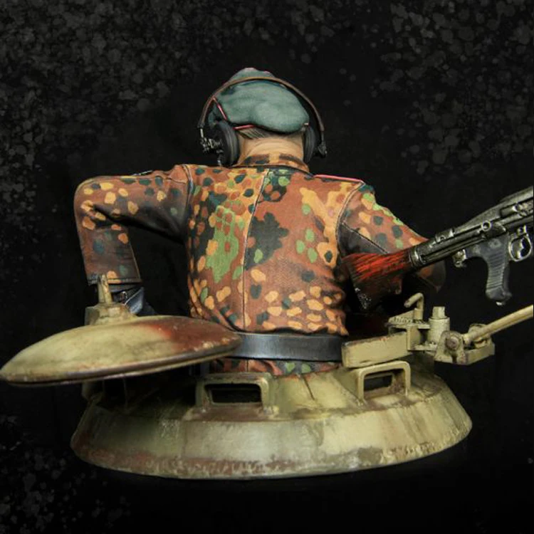 1/9 Tiger Commander, Normandy 1944, Смола Модель бюст GK, солдат, военная тема Второй мировой войны, в разобранном и неокрашенном комплекте