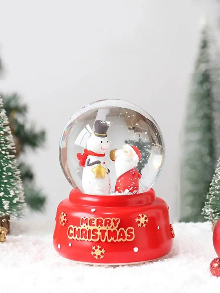 Снежные шары музыкальные с танцами снежинки ручной работы водный шар ремесла на