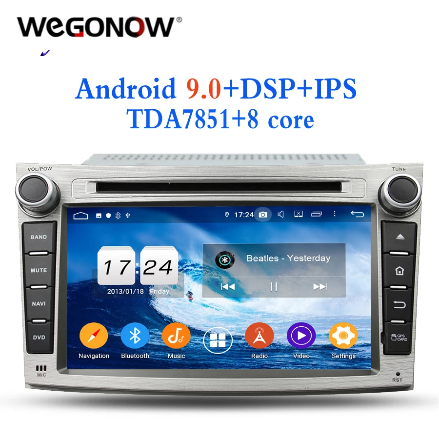 Android 9 0 для Subaru Legacy Outback 2009 2010 2011 2012 4 Гб Оперативная память Octa Core dvd плеер автомобиля