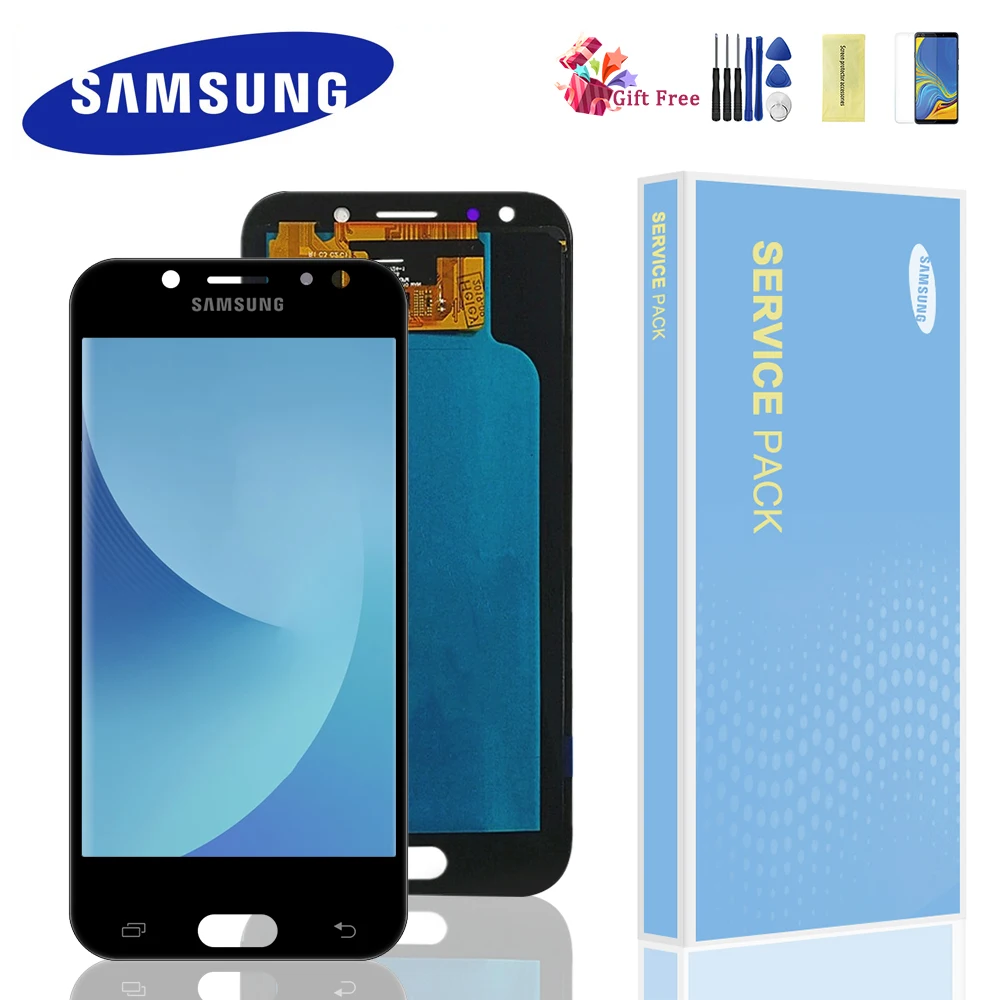 AMOLED J530 lcd для Samsung Galaxy J5 J530 J530F lcd дисплей кодирующий преобразователь сенсорного экрана в сборе lcd для J5 Pro J5 Duos