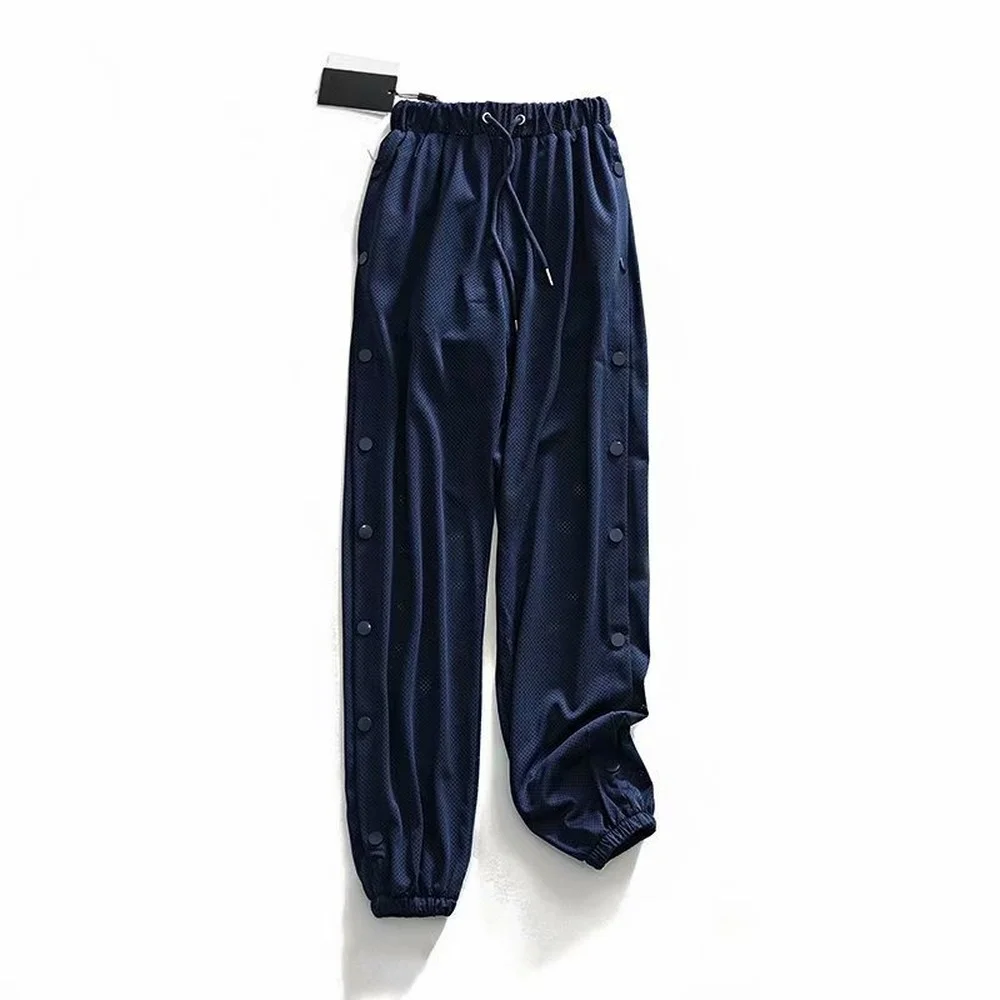 Брюки султанки женские длинные на пуговицах с разрезами по бокам свободные штаны