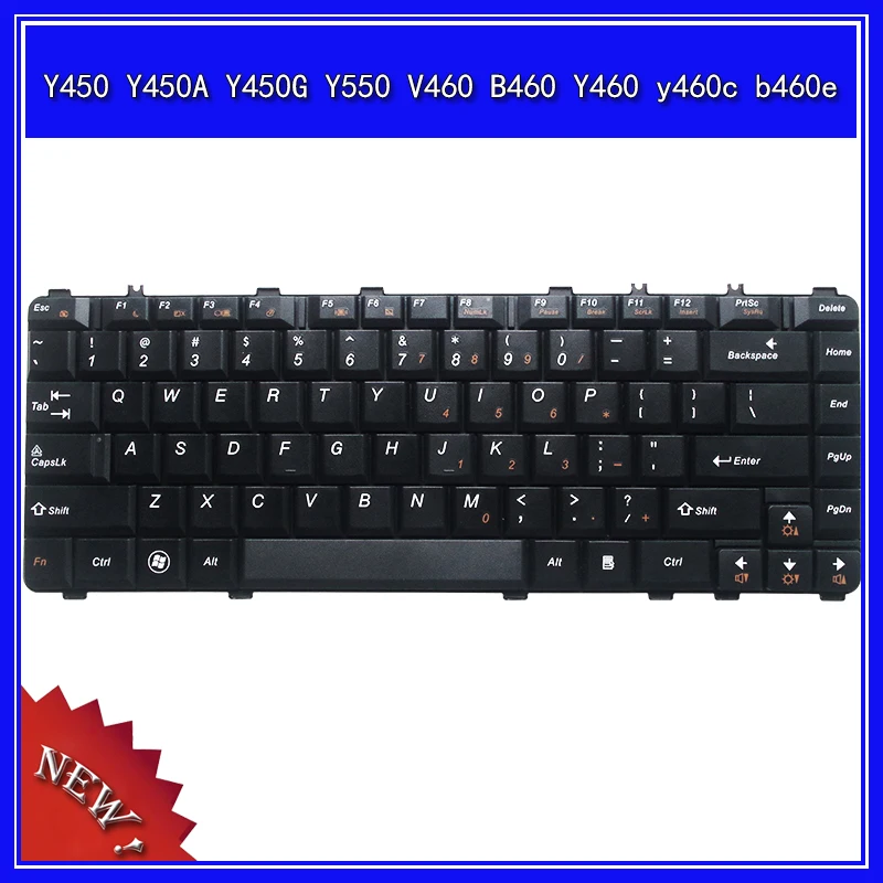 Клавиатура для ноутбука Lenovo Y450 Y450A Y450G Y550 V460 B460 Y460 y460c b460e|Клавиатуры замены| |