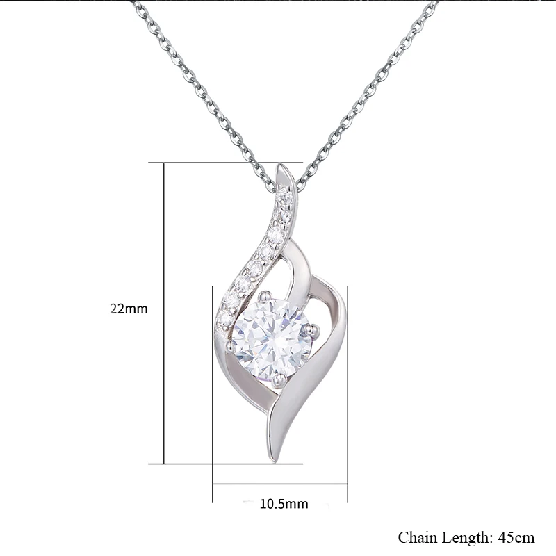 

Fashion Womens Clavicle Chain Necklace Exquisite Crystal Gemstone Pendant Necklace for Girlfriend Sisters Gifts