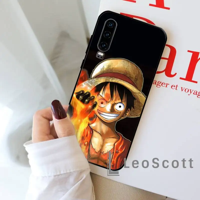 

anime One Piece Luffy Couples Phone Case For Huawei P20 P30 P40 lite Pro P Smart y7 2019 mate 20 nova 3 mate 20