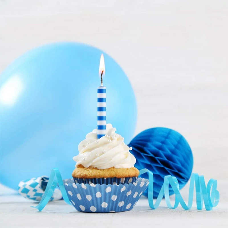 

Blue Balloons Blue Confetti Balloons for Birthday Weddings Baby Shower Party Festival Decorations 60PCS