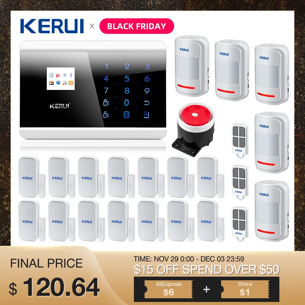 Kerui 8218G IOS Android APP GSM PSTN Двойная сеть охранная домашняя сигнализация s домашняя охранная сигнализация безопасная система