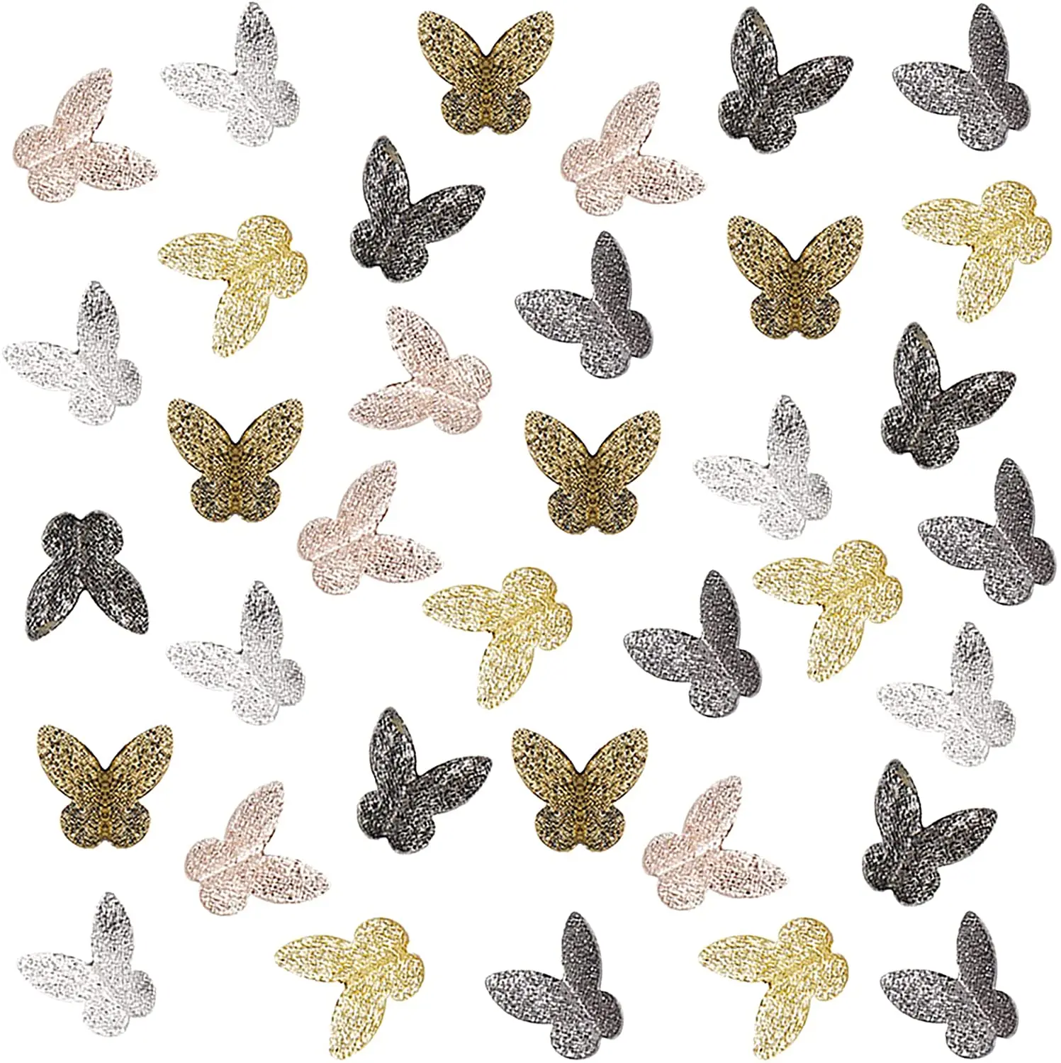 

180pcs Butterfly Resin Fillers 6 Colors Alloy Epoxy Resin Supplies Nail Art Decorations Butterfly Resin Accessories