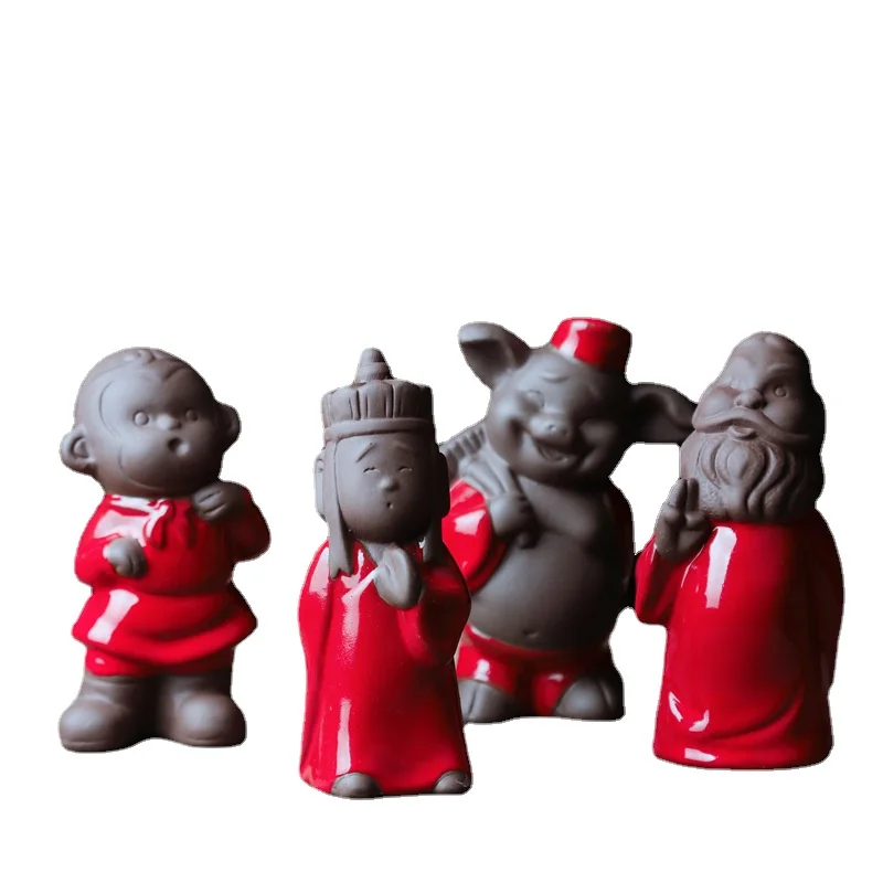 

Journey Budhda Miniatures Statues Figurines for Tripitaker monkey king Pigsy Sandy Tang Monk's Sutra Collection budha home decor