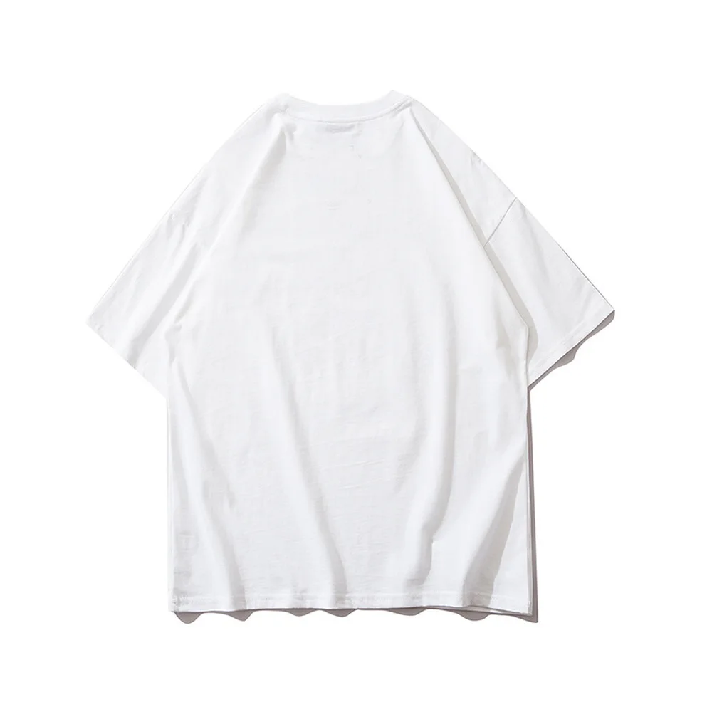 

Harajuku Hip Hop Cartoon Print Tees Tops Fashion Couple Dress T Shirts Casual Loose 100% Cotton Short Sleeved Tshirts For Women