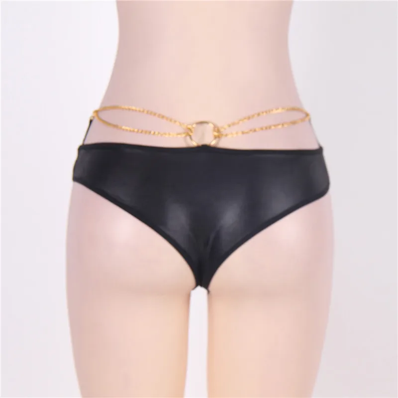 Трусы Comeondear женские кожаные размера плюс с открытой спиной размеры 5XL 6XL P5061 |