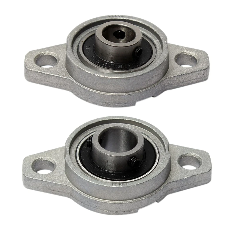 

2x KFL000 Zinc Alloy Flanged Bearings Bearings Ball Bearings with Stand 10mm & 12mm