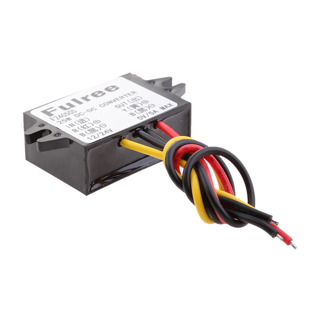 DC-DC 12V 24V to 5V 5A понижающий преобразователь регулятор напряжения модуль питания для