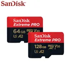 SanDisk Extreme PRo Micro SD карта памяти, 32 Гб 64 Гб 128 ГБ A2 U3 V30 256 Гб 400 ГБ 512 ГБ TF карта для смартфонапланшетаПК