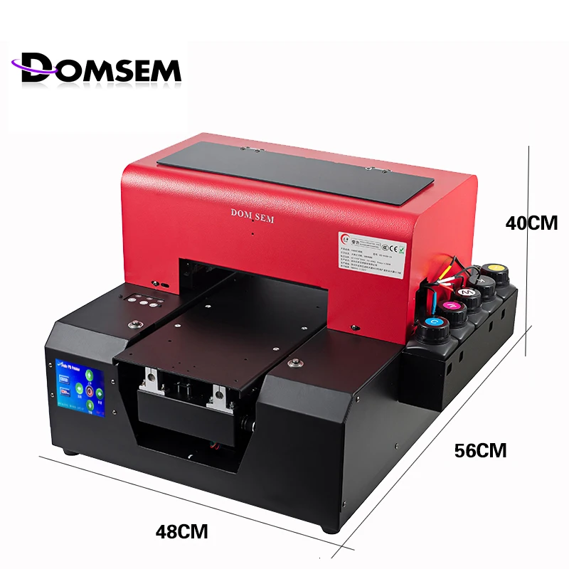 DOMSEM A4 Size Automatic Printer With UV Led Easy To Operate And Dry Quickily For DIY Customized Phone Case Business Card | Компьютеры и